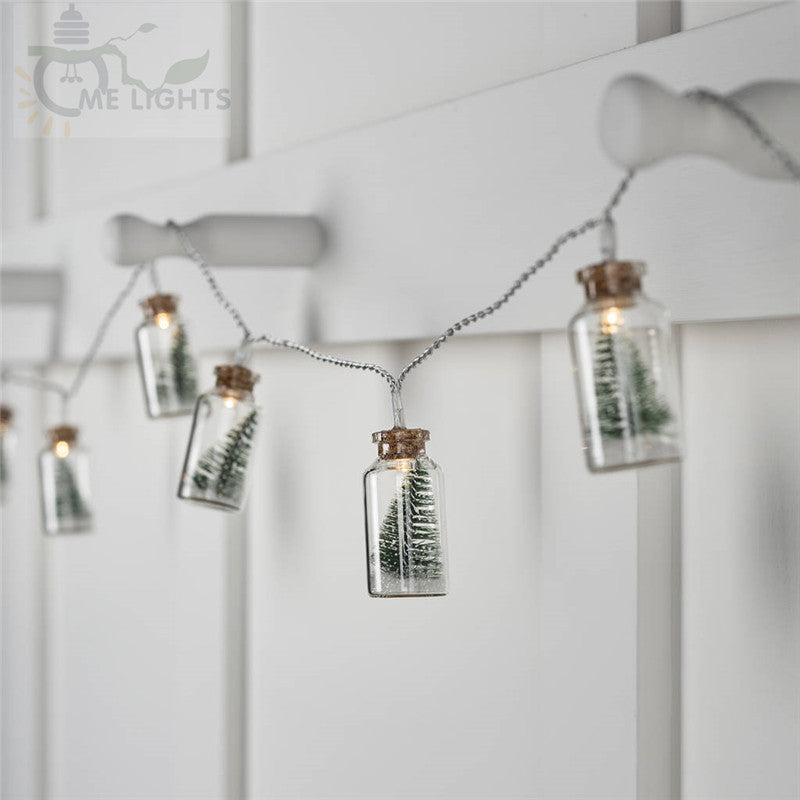 20 LED Christmas Tree Glass Jar String Lights