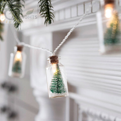 20 LED Christmas Tree Glass Jar String Lights