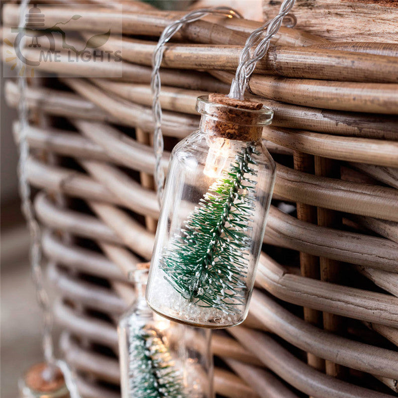 20 LED Christmas Tree Glass Jar String Lights