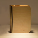 USB LED Foldable Wooden Book Shape Desk Lamp Nightlight