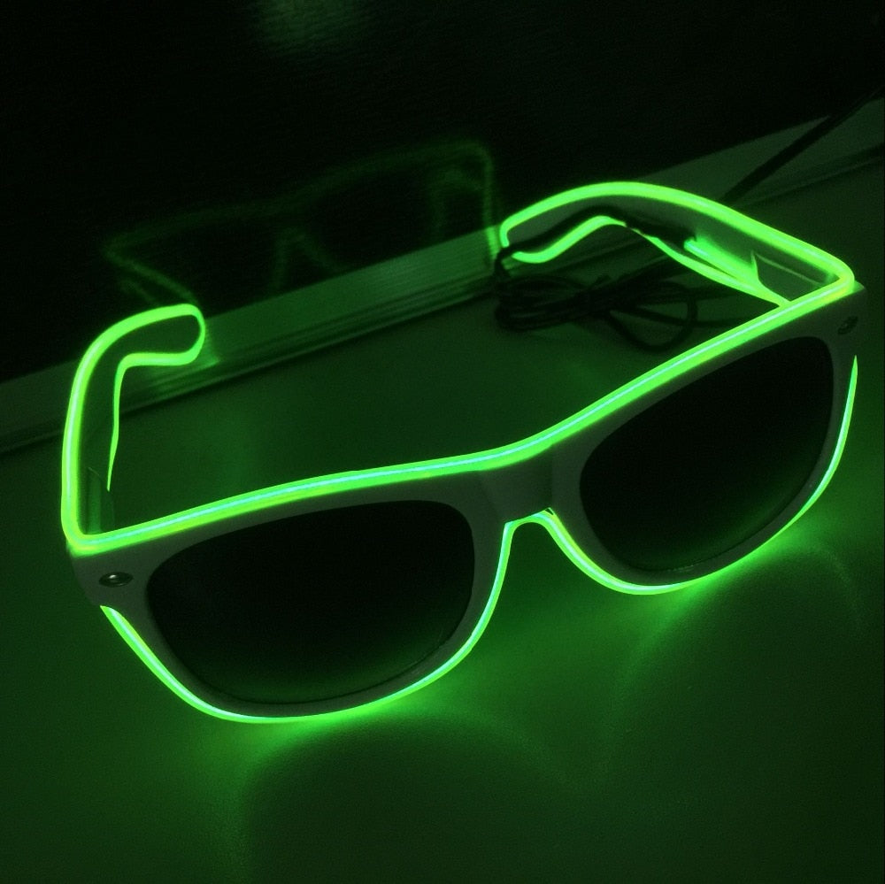 Flashing EL Wire LED Glasses