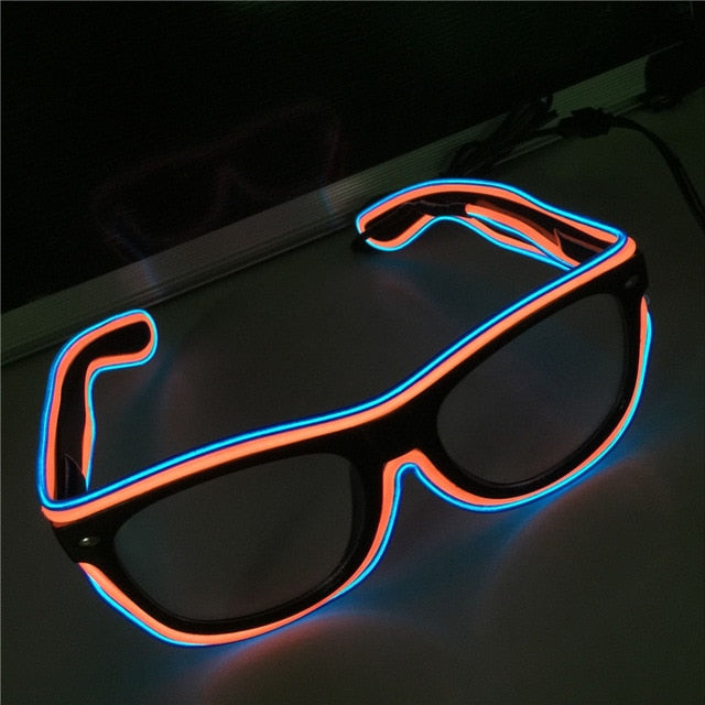 Flashing EL Wire LED Glasses