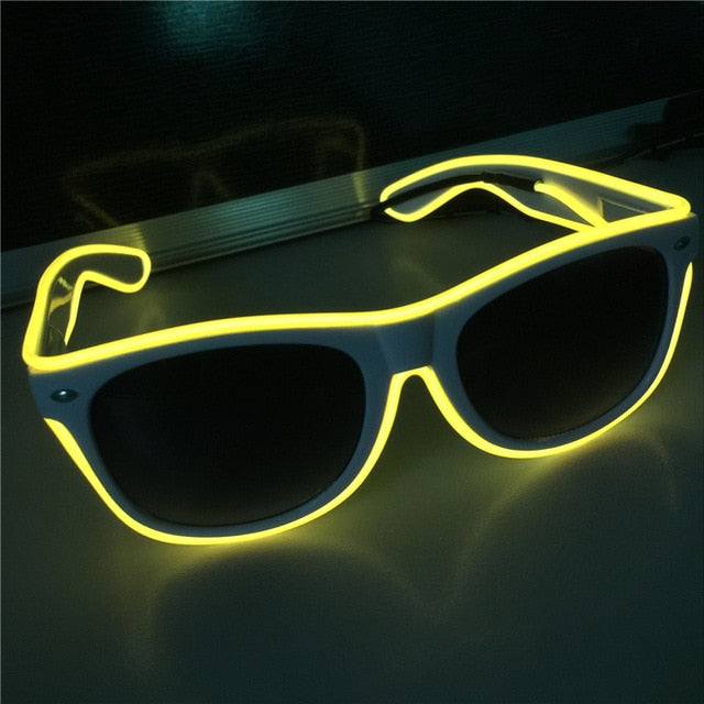 Flashing EL Wire LED Glasses