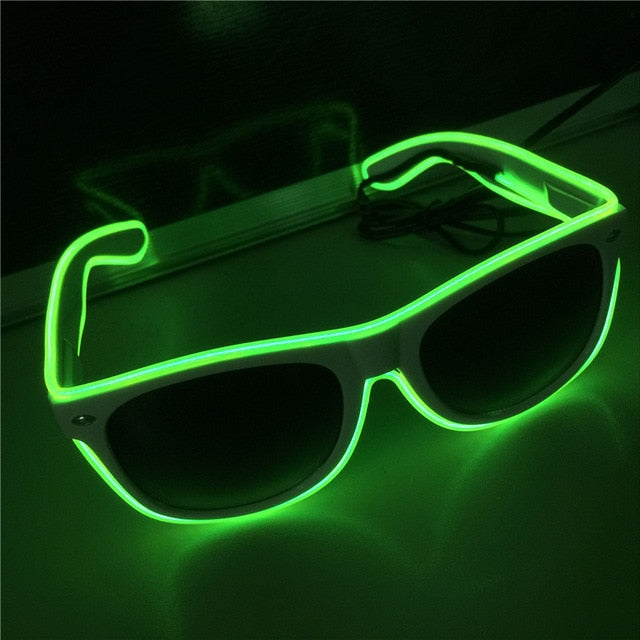 Flashing EL Wire LED Glasses