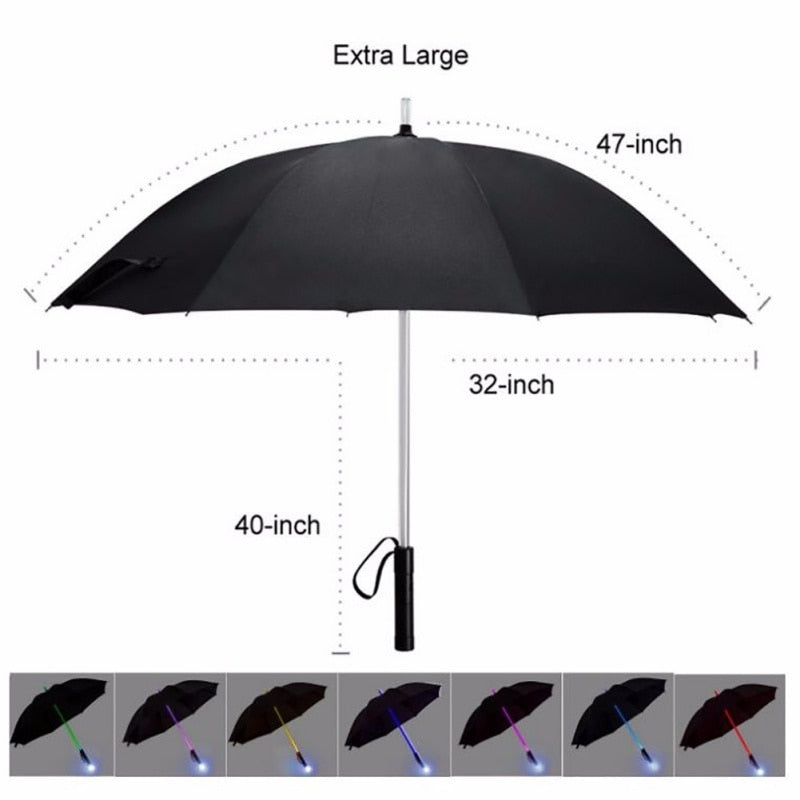 LED Light Saber Light Up Umbrella Laser Sword