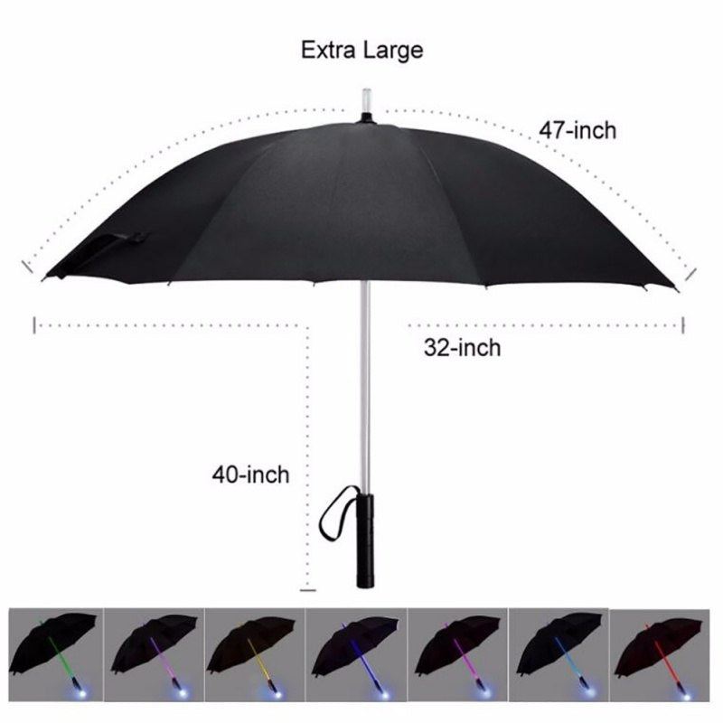 LED Light Saber Light Up Umbrella Laser Sword