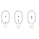Ellipse Magnetic mid-air Switch USB LED lamp