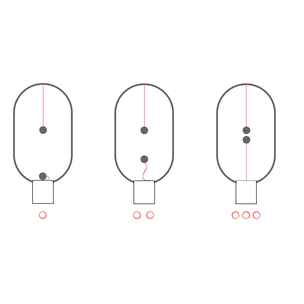 Ellipse Magnetic mid-air Switch USB LED lamp