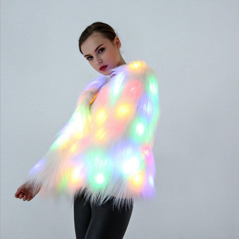 Winter Fur LED Coat Jacket