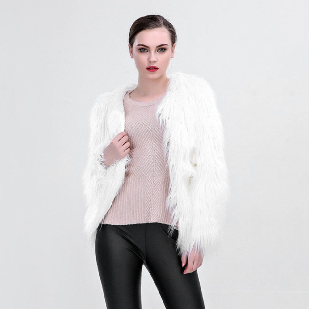 Winter Fur LED Coat Jacket