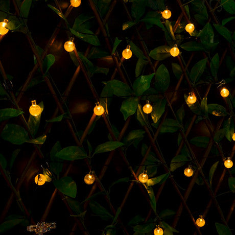 LED Solar-Powered Crystal Ball String Lights