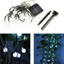 LED Solar-Powered Crystal Ball String Lights