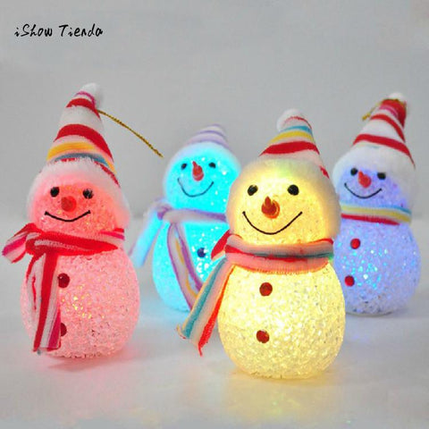 Glowing Snowman LED Xmas Decoration