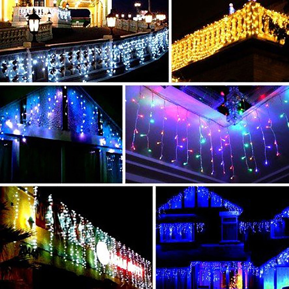 LED icicle Curtain Fairy String Light