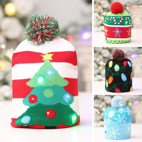 Kids & Adult LED Xmas Hat