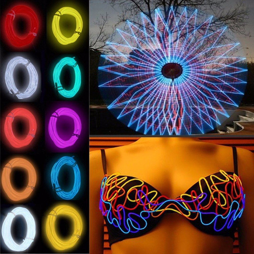 3M Flexible EL Wire Neon LED Light