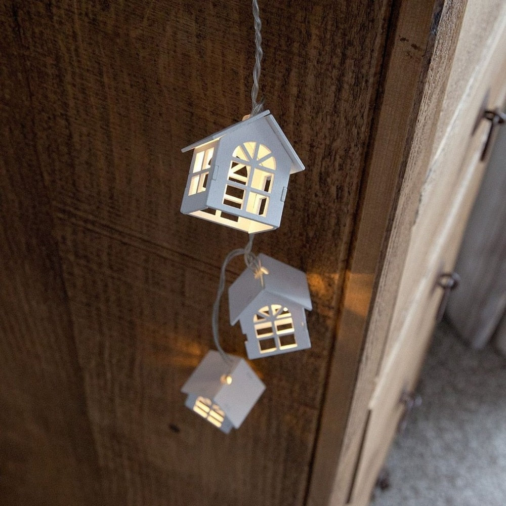 Mini House Shape Christmas Decoration Lamps