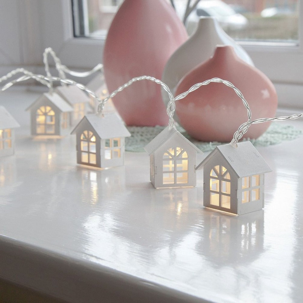 Mini House Shape Christmas Decoration Lamps