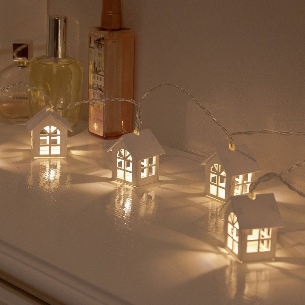 Mini House Shape Christmas Decoration Lamps