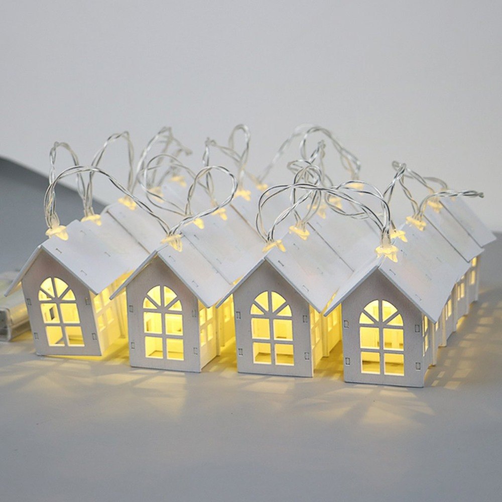 Mini House Shape Christmas Decoration Lamps