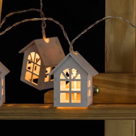 Mini House Shape Christmas Decoration Lamps