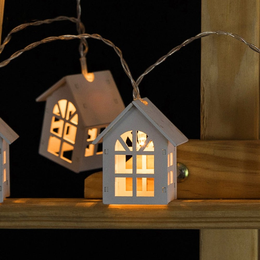 Mini House Shape Christmas Decoration Lamps