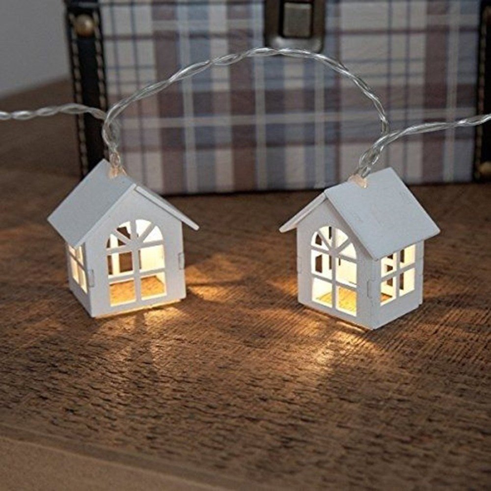Mini House Shape Christmas Decoration Lamps