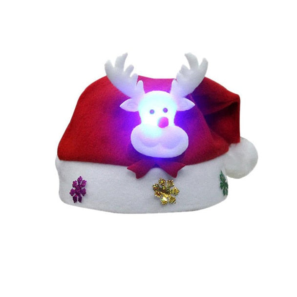 Kids LED Santa Claus Hat