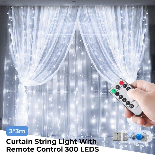 LED icicle Curtain Fairy String Light