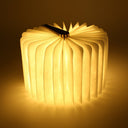 USB LED Foldable Wooden Book Shape Desk Lamp Nightlight