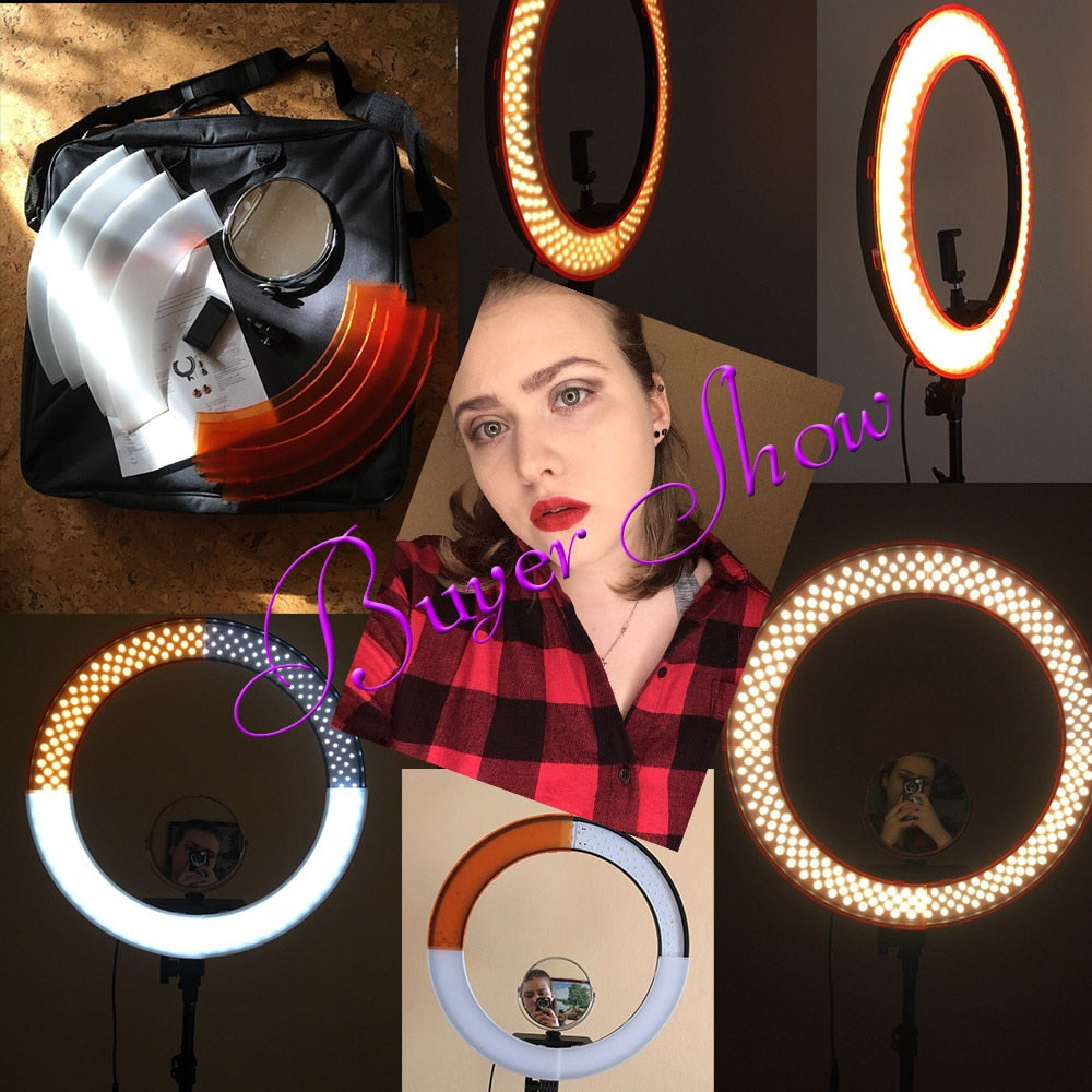 Dimmable photography ring light