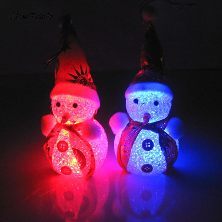 Glowing Snowman LED Xmas Decoration