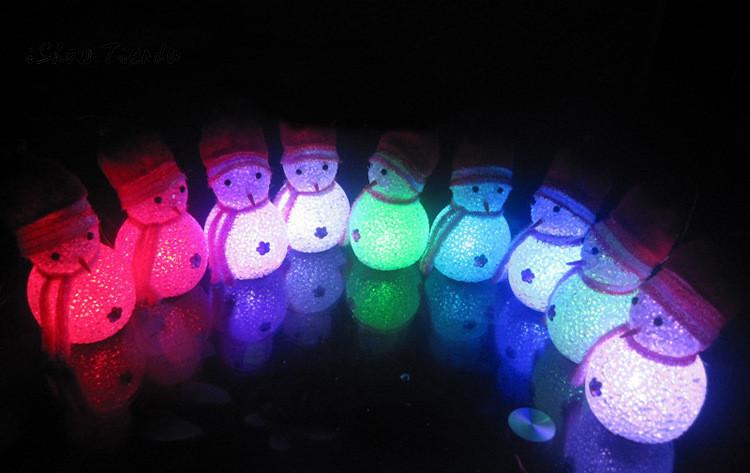 Glowing Snowman LED Xmas Decoration