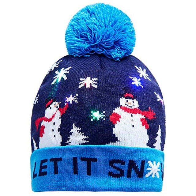 LED Knitted Ugly Christmas Beanie